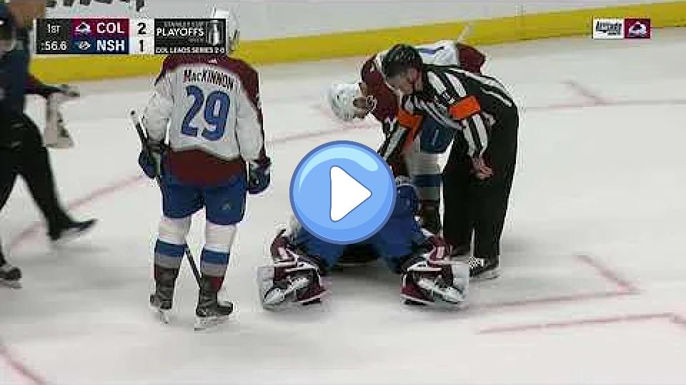 Play video: Darcy Kuemper Leaves Game After Eye Injury Video thumb: Darcy Kuemper Leaves Game After Eye Injury