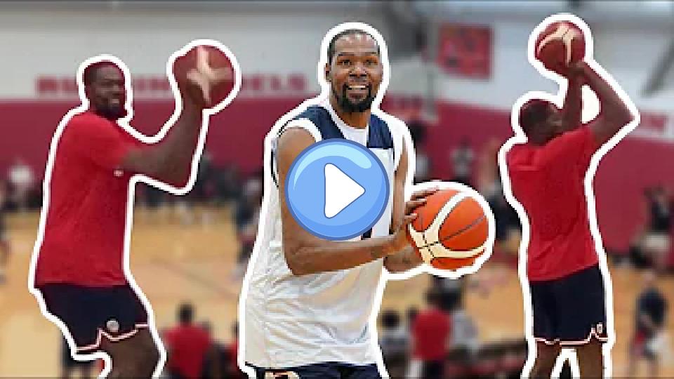 Play video: Kevin Durant's Complete Shooting Workout Following Team USA Practice in Las Vegas Video thumb: Kevin Durant's Complete Shooting Workout Following Team USA Practice in Las Vegas