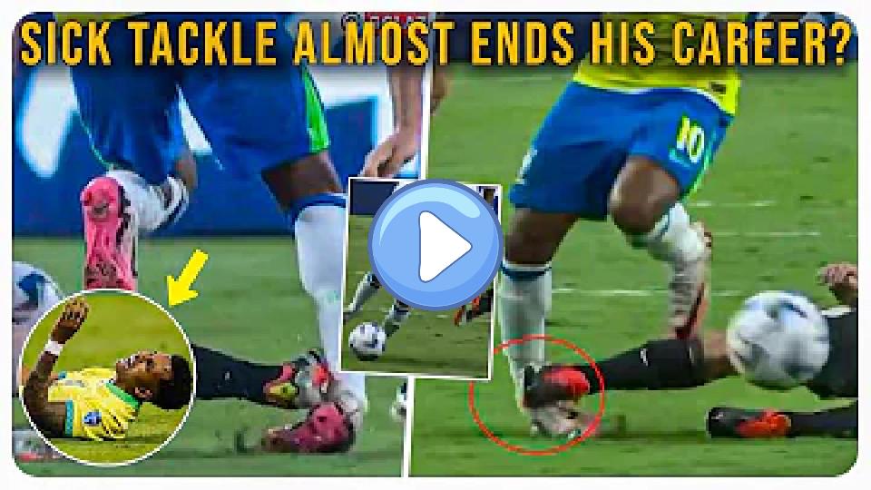 Play video: Rodrygo's Shocking Injury! Rodrygo narrowly avoids a career-ending injury against Uruguay! (Brazil vs Uruguay) Video thumb: Rodrygo's Shocking Injury! Rodrygo narrowly avoids a career-ending injury against Uruguay! (Brazil vs Uruguay)