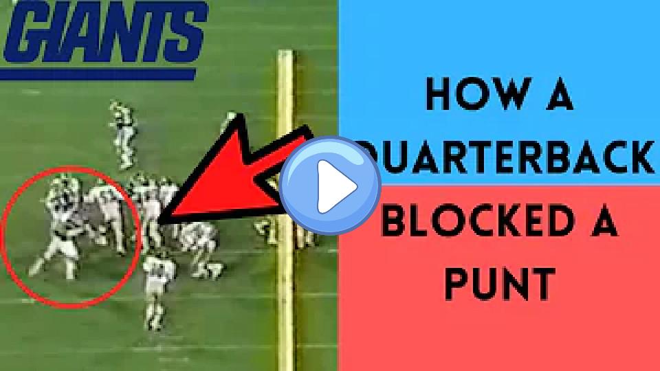 Play video: The Time Jeff Hostetler Blocked a Punt | Giants at Eagles (1986) Video thumb: The Time Jeff Hostetler Blocked a Punt | Giants at Eagles (1986)