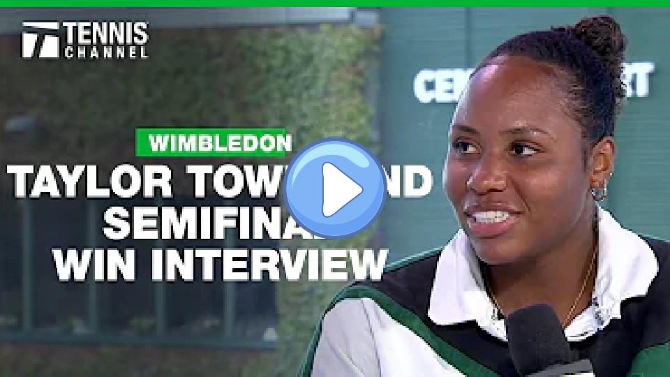 Play video: Taylor Townsend spills the tea on her partnership with Katerina Siniakova | 2024 Wimbledon Semifinal Video thumb: Taylor Townsend spills the tea on her partnership with Katerina Siniakova | 2024 Wimbledon Semifinal
