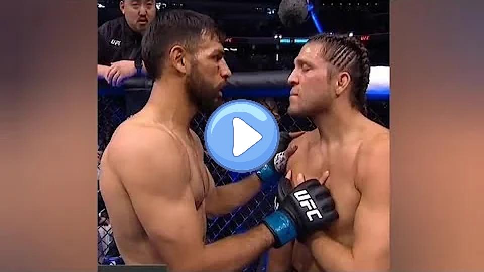 Play video: Yair Rodriguez consoled Brian Ortega after his injury ended their bout at #UFCLongIsland. Video thumb: Yair Rodriguez consoled Brian Ortega after his injury ended their bout at #UFCLongIsland.