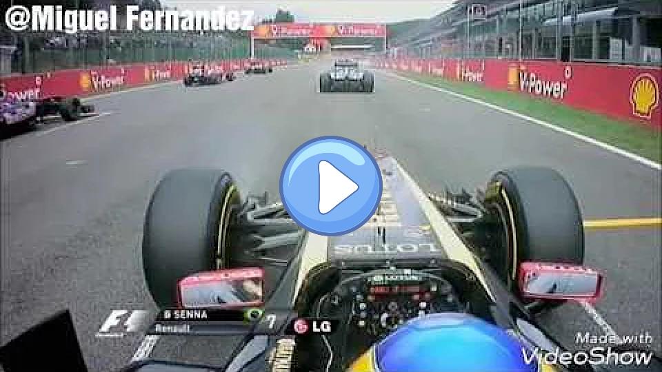 Play video: Bruno Senna onboard Spa GP start crash 2011 Video thumb: Bruno Senna onboard Spa GP start crash 2011