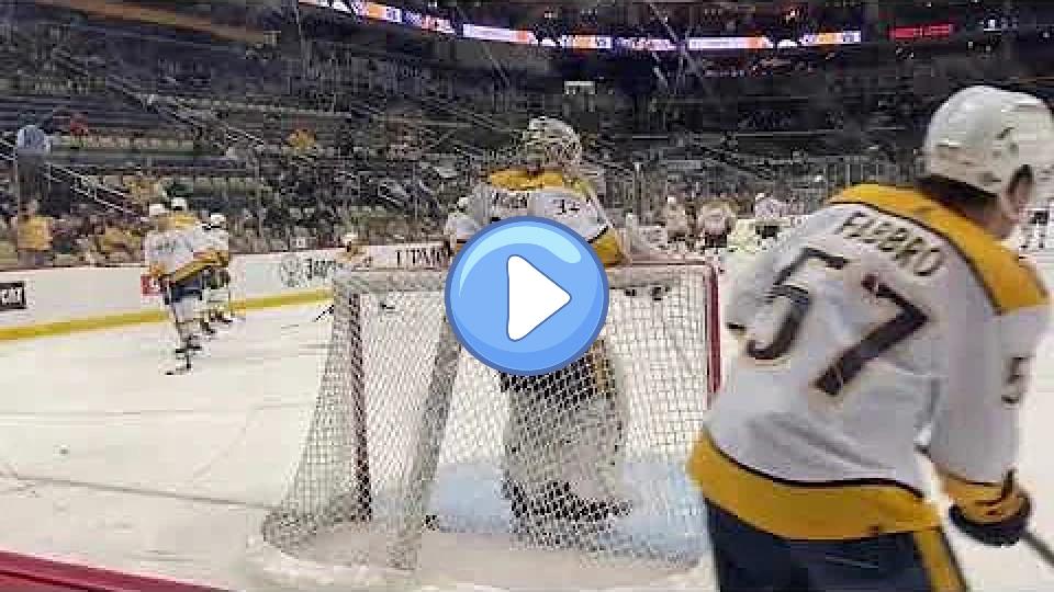 Video thumb: Juuse Saros & Kevin Lankinen Warm-Ups