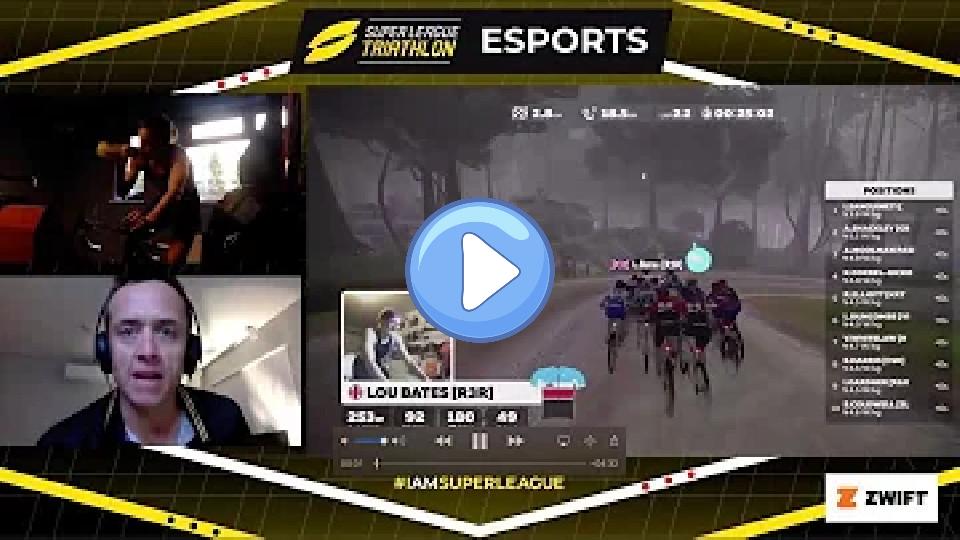 Play video: WHAT A FINISH! Sophie Coldwell smashes a sprint finish on Zwift Video thumb: WHAT A FINISH! Sophie Coldwell smashes a sprint finish on Zwift