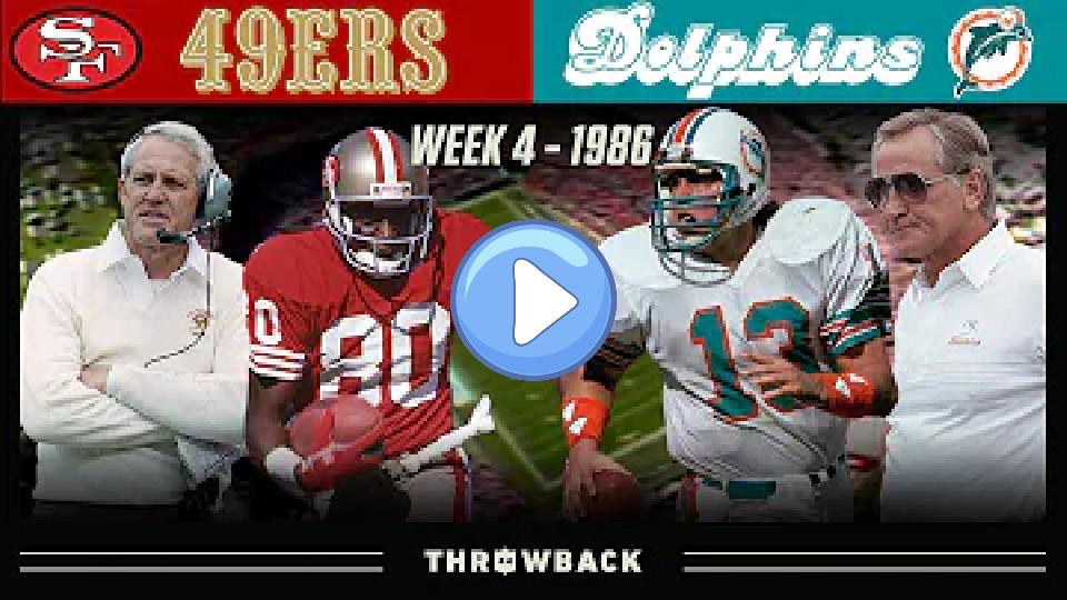 Play video: Marino's Revenge (49ers vs. Dolphins, 1986, Week 4) Video thumb: Marino's Revenge (49ers vs. Dolphins, 1986, Week 4)