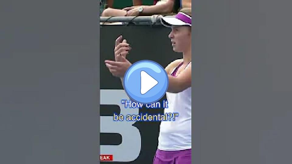 Play video: Ostapenko throws racket at ball boy: Video thumb: Ostapenko throws racket at ball boy: