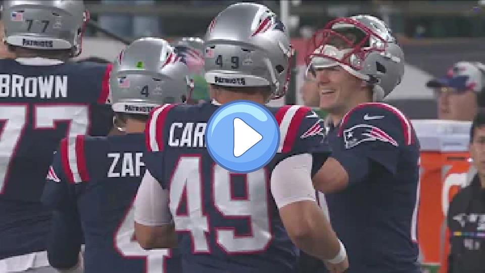 Play video: Mac Jones shows good sportsmanship to Bailey Zappe after being benched Video thumb: Mac Jones shows good sportsmanship to Bailey Zappe after being benched