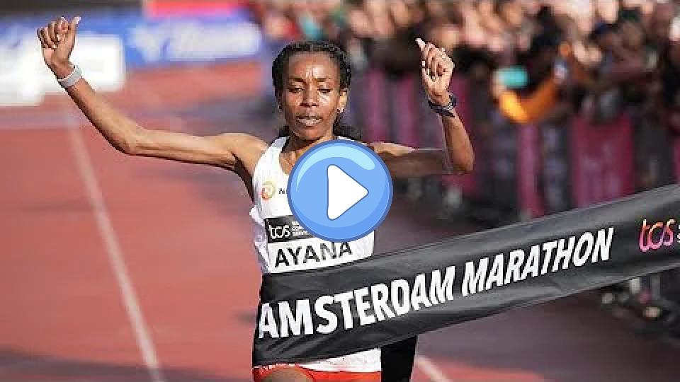 Play video: Almaz Ayana Wins Amsterdam Marathon, Genzebe Dibaba Second, and Tsehay Gemechu Third 🥉 Video thumb: Almaz Ayana Wins Amsterdam Marathon, Genzebe Dibaba Second, and Tsehay Gemechu Third 🥉