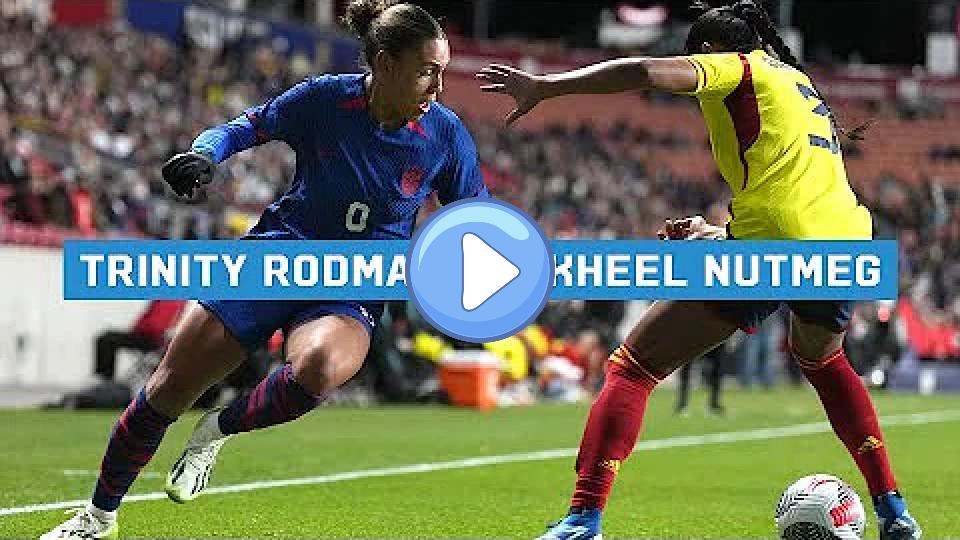 Play video: Trinity Rodman Leaves Defender Behind With Slick Backheel Nutmeg Video thumb: Trinity Rodman Leaves Defender Behind With Slick Backheel Nutmeg