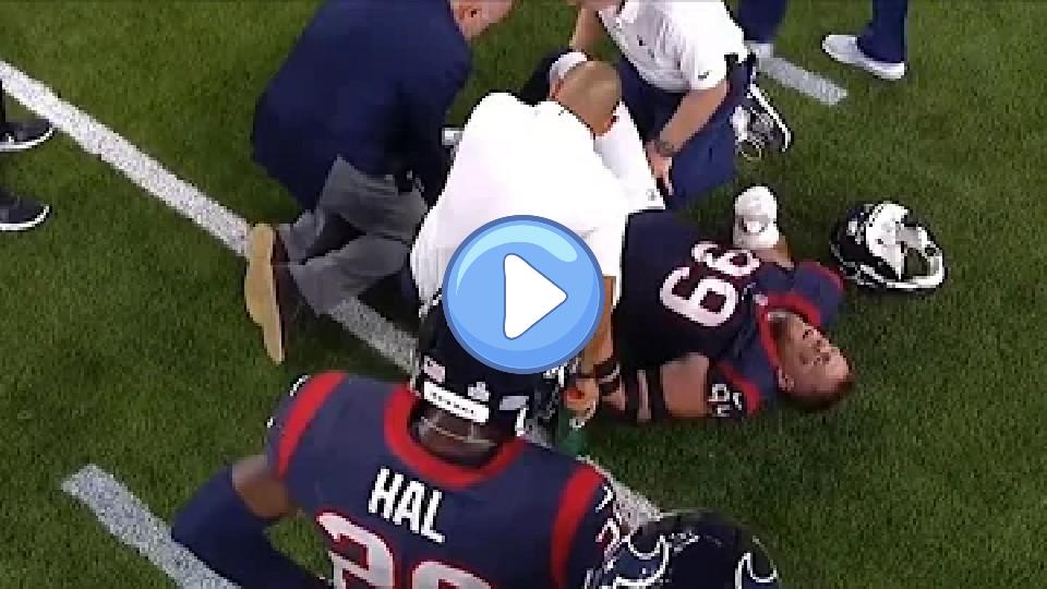 Play video: J.J. Watt Suffers Season-Ending Knee Injury vs. Chiefs | NFL Video thumb: J.J. Watt Suffers Season-Ending Knee Injury vs. Chiefs | NFL