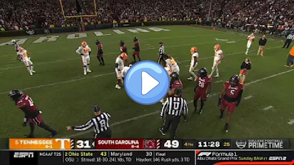 Play video: Tennessee QB Hendon Hooker Suffers Injury Against South Carolina | 2022 College Football Video thumb: Tennessee QB Hendon Hooker Suffers Injury Against South Carolina | 2022 College Football