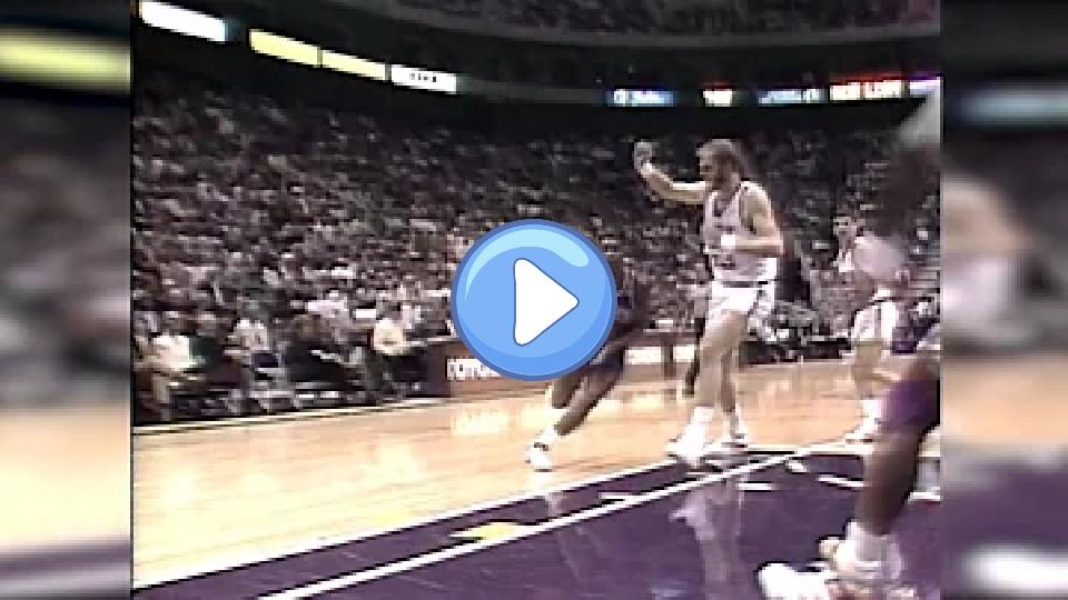 Play video: Karl Malone gave Isiah Thomas 40 stitches. Video thumb: Karl Malone gave Isiah Thomas 40 stitches.