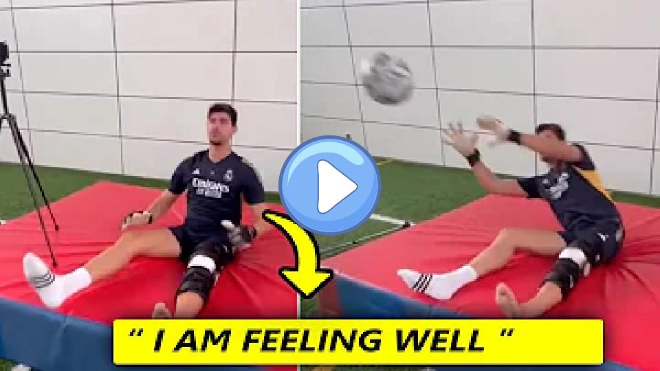 Video thumb: Thibaut Courtois is training and recovering from injury.