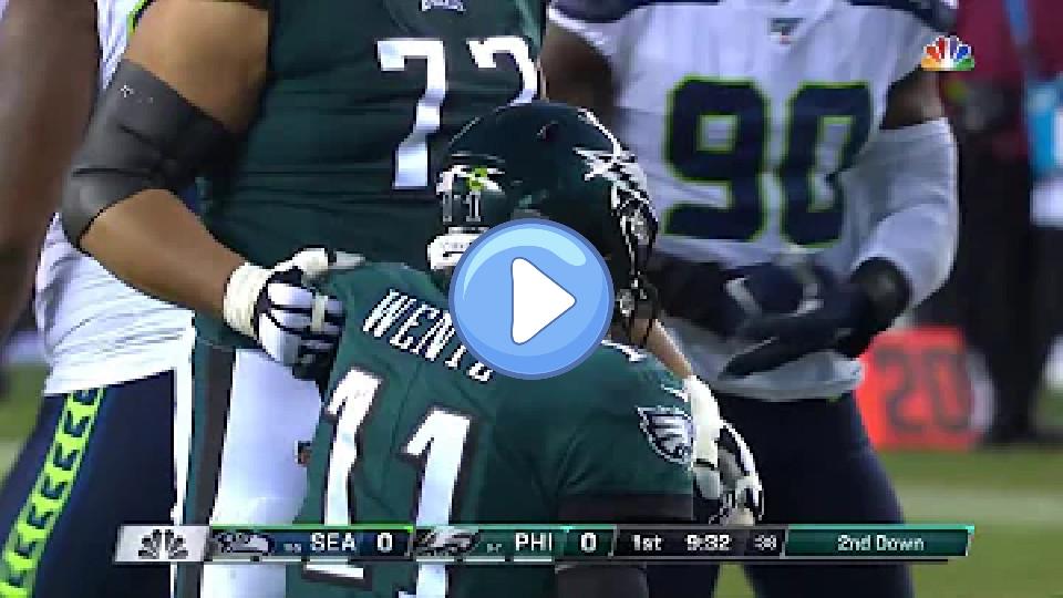Play video: Carson Wentz Injury vs. Seahawks | Wild Card Weekend Video thumb: Carson Wentz Injury vs. Seahawks | Wild Card Weekend
