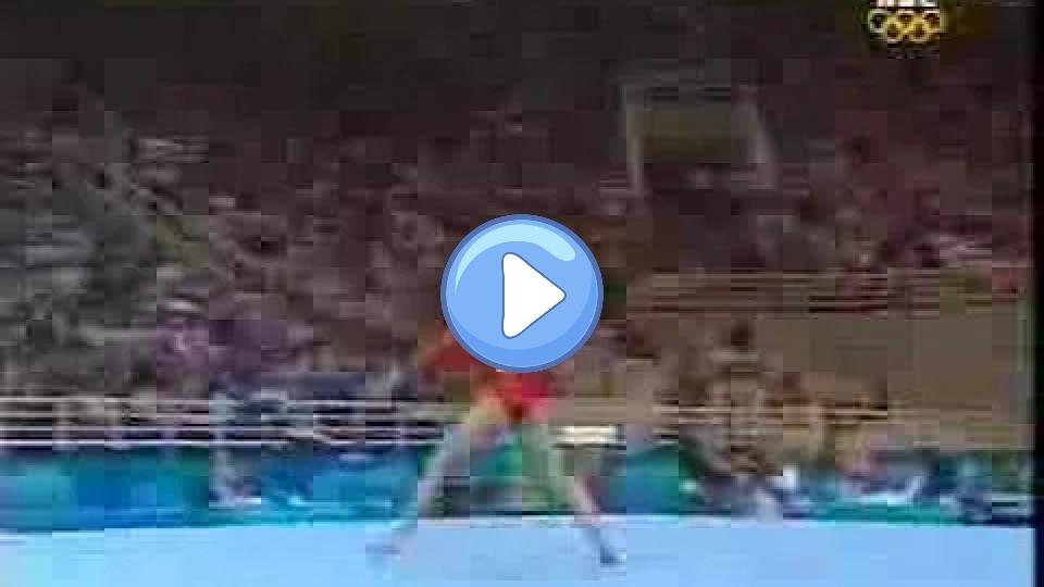 Play video: Carly Patterson won the all-around gold medal in gymnastics at the 2004 Athens Olympics. She became the first American woman to win the all-around title in a non-boycotted Olympics since Mary Lou Retton in 1984. Patterson's performance included a strong showing on the balance beam, floor exercise, vault, and uneven bars, securing her place in gymnastics history. Video thumb: Carly Patterson won the all-around gold medal in gymnastics at the 2004 Athens Olympics. She became the first American woman to win the all-around title in a non-boycotted Olympics since Mary Lou Retton in 1984. Patterson's performance included a strong showing on the balance beam, floor exercise, vault, and uneven bars, securing her place in gymnastics history.