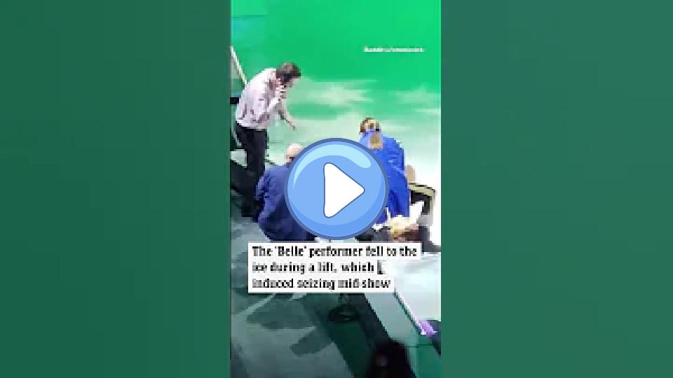 Play video: A Disney on Ice performer rushed to the hospital after falling during a show. Video thumb: A Disney on Ice performer rushed to the hospital after falling during a show.
