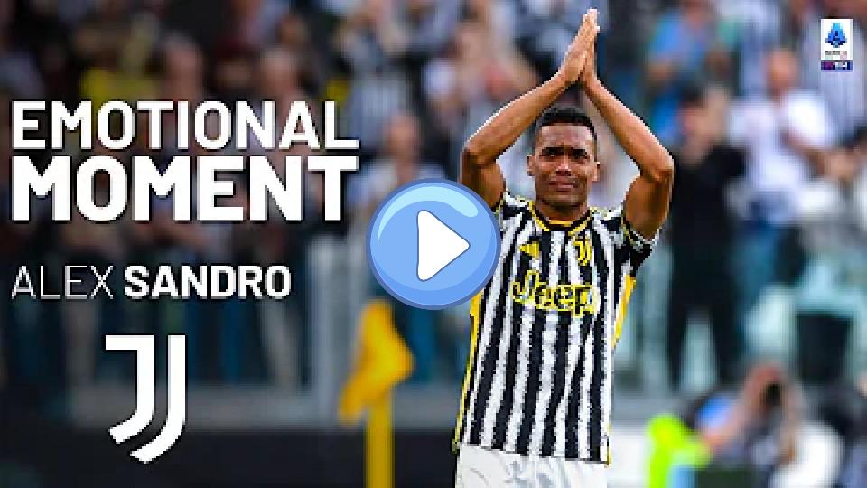 Play video: Alex Sandro’s Farewell at Allianz Stadium | Emotional Moment | Serie A 2023/24 Video thumb: Alex Sandro’s Farewell at Allianz Stadium | Emotional Moment | Serie A 2023/24
