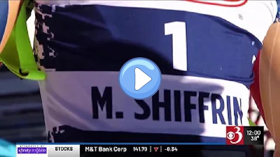 Play video: Shiffrin being evaluated for a leg injury after a crash on the course in Italy. Video thumb: Shiffrin being evaluated for a leg injury after a crash on the course in Italy.