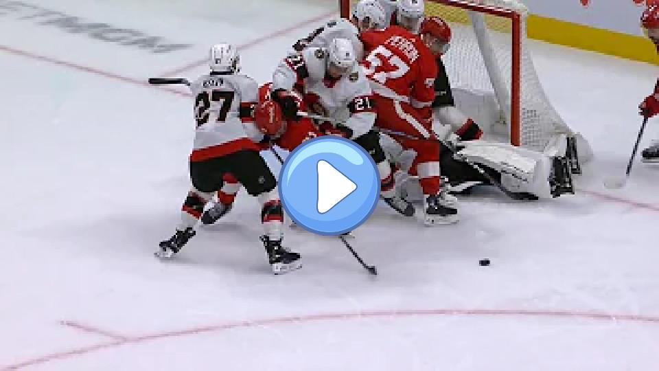 Play video: Dylan Larkin Injury, David Perron Receives Match Penalty for Intent to Injure Video thumb: Dylan Larkin Injury, David Perron Receives Match Penalty for Intent to Injure