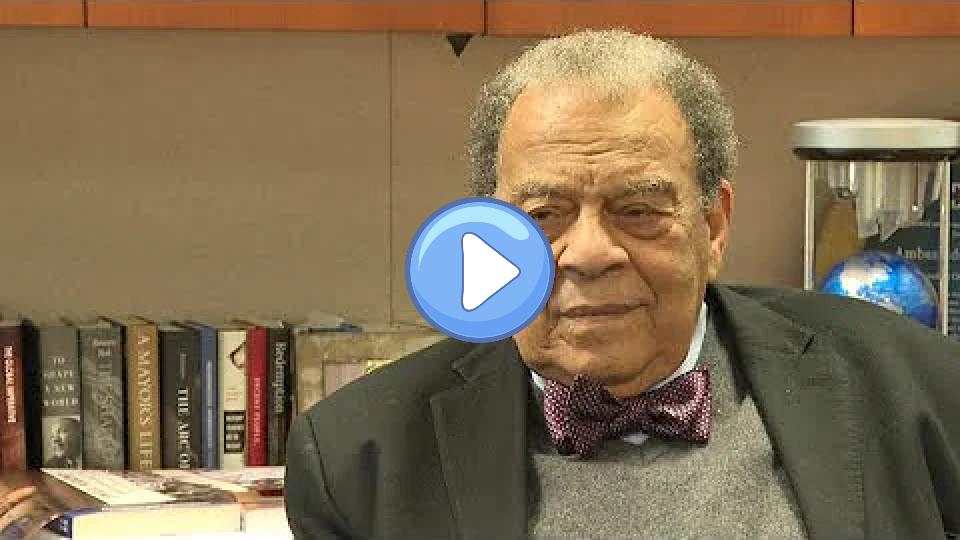Play video: Ambassador Andrew Young Promotes New Peace Movement | Full Interview Video thumb: Ambassador Andrew Young Promotes New Peace Movement | Full Interview