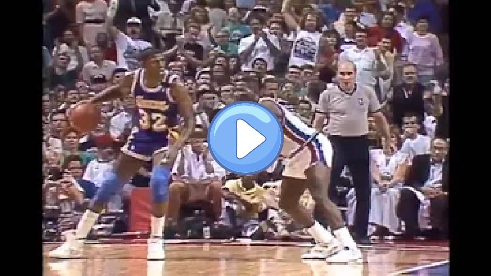 Play video: Magic Johnson - Game 2, 1989 NBA Finals (18 points, 9 assists, hamstring injury) Video thumb: Magic Johnson - Game 2, 1989 NBA Finals (18 points, 9 assists, hamstring injury)