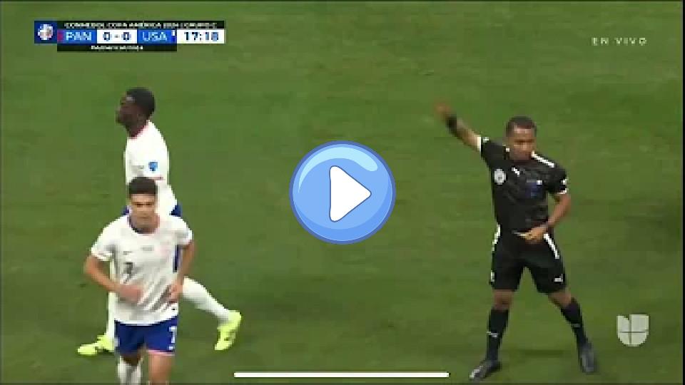 Play video: Tim Weah Red Card! USA 0-0 Panama Video thumb: Tim Weah Red Card! USA 0-0 Panama