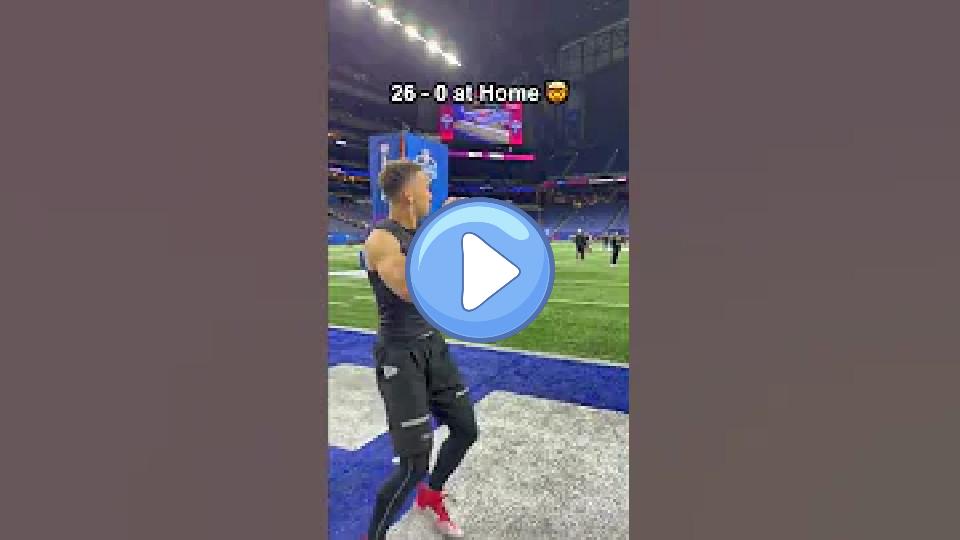 Play video: Quarterback Desmond Ridder has never lost a game at home. 🤯 #shorts Video thumb: Quarterback Desmond Ridder has never lost a game at home. 🤯 #shorts