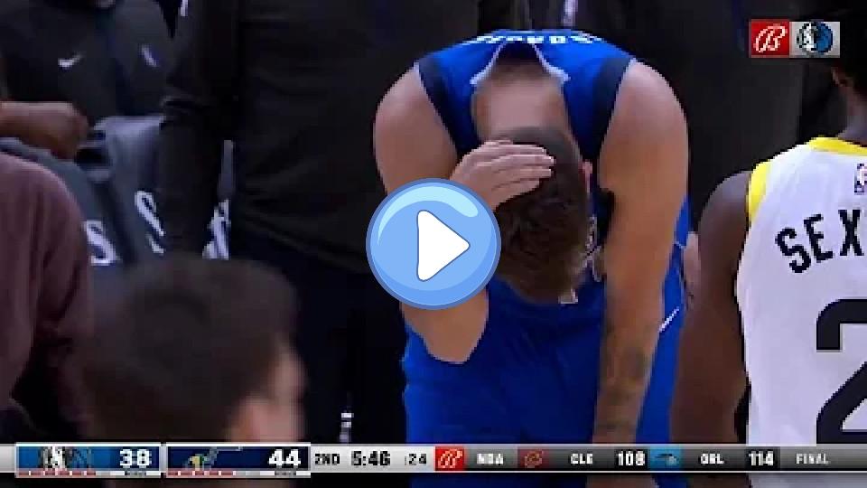 Play video: Luka Doncic suffered a head injury. 😱 Video thumb: Luka Doncic suffered a head injury. 😱