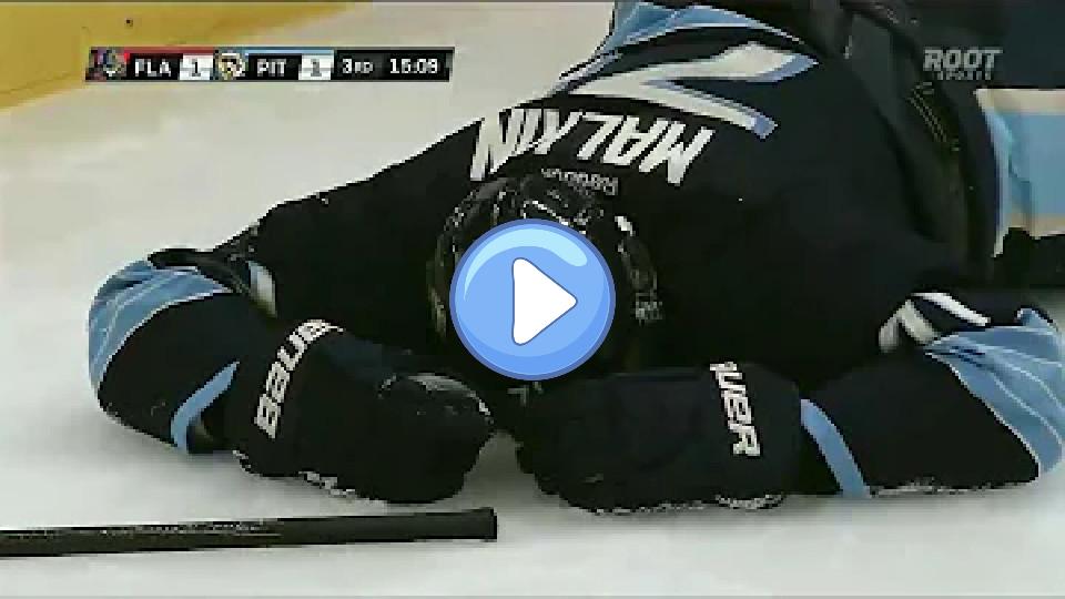 Video thumb: Evgeni Malkin was injured by Erik Gudbranson's hit on February 22, 2013.