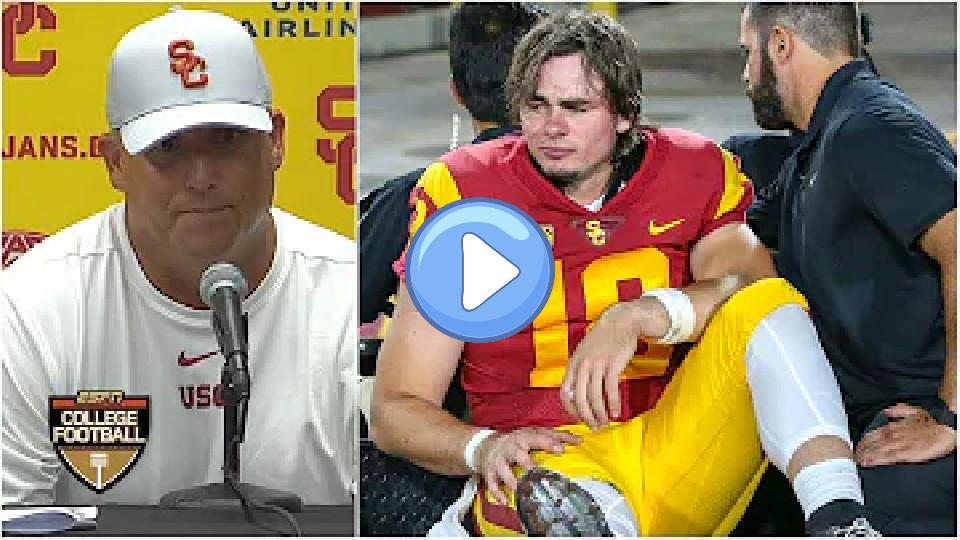 Play video: Clay Helton describes JT Daniels' injury as gut-wrenching and discusses USC's first win | College Football on ESPN Video thumb: Clay Helton describes JT Daniels' injury as gut-wrenching and discusses USC's first win | College Football on ESPN