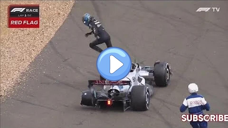 Play video: George Russell running over to check on Zhou Guanyu after his crash | #F1 2022 British GP Video thumb: George Russell running over to check on Zhou Guanyu after his crash | #F1 2022 British GP
