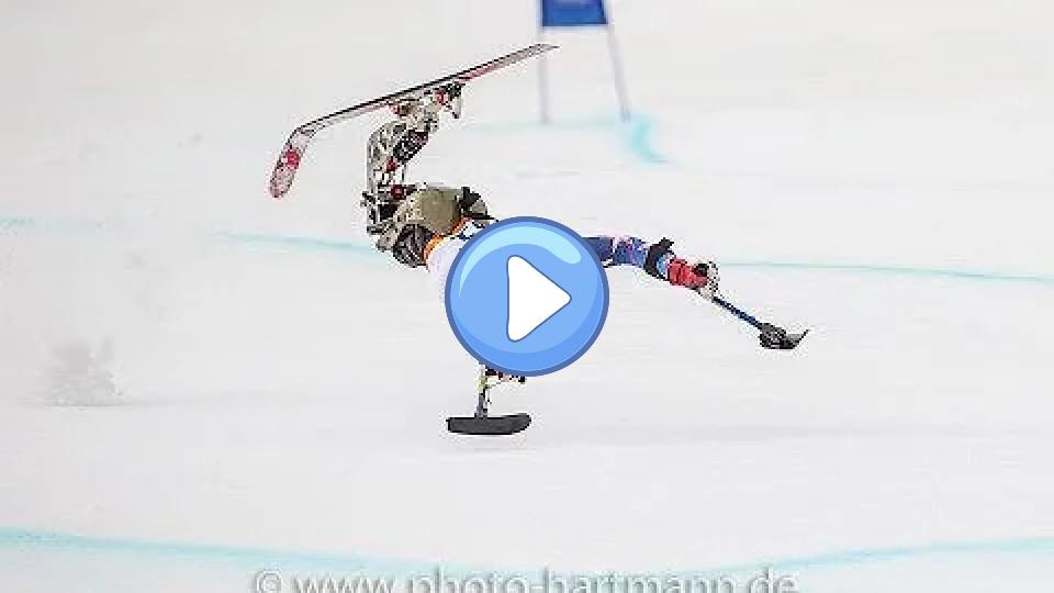 Play video: Tyler Walker Crash in Men's Downhill Sitting | Alpine Skiing | Sochi 2014 Paralympics Video thumb: Tyler Walker Crash in Men's Downhill Sitting | Alpine Skiing | Sochi 2014 Paralympics