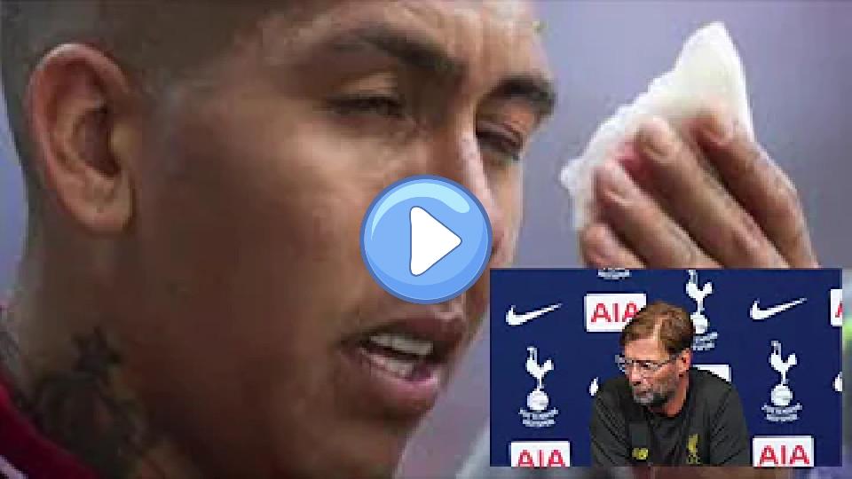 Video thumb: Roberto Firmino injury - Klopp discusses Firmino's eye injury