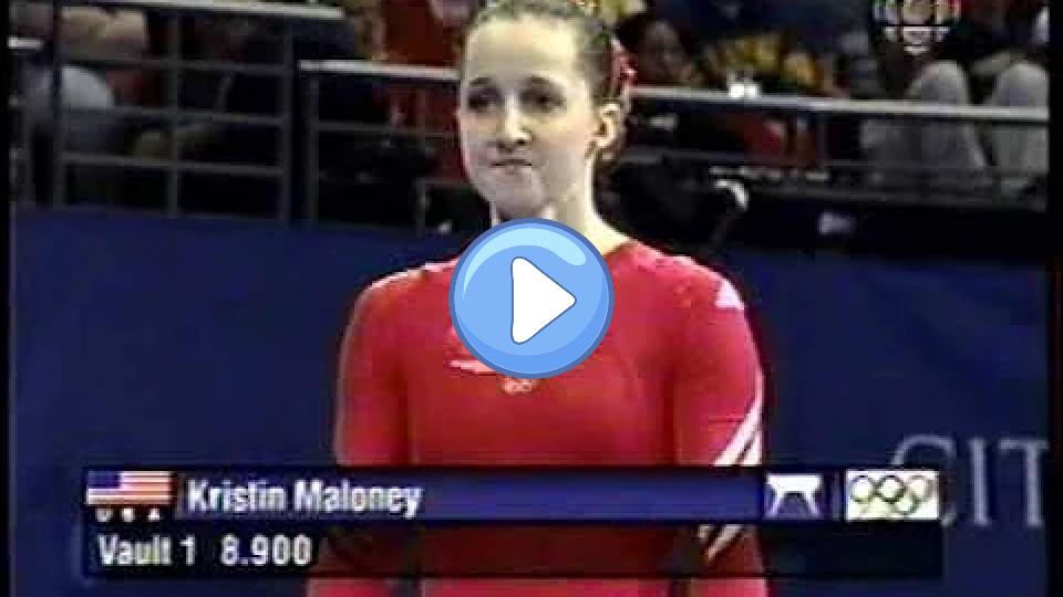 Play video: Kristen Maloney - 2000 Sydney Olympics Gymnastics Prelims - Notable Vault Incident - CBC Video thumb: Kristen Maloney - 2000 Sydney Olympics Gymnastics Prelims - Notable Vault Incident - CBC