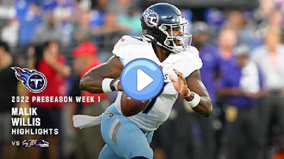 Play video: Every Pass and Run from Malik Willis' NFL Debut Video thumb: Every Pass and Run from Malik Willis' NFL Debut
