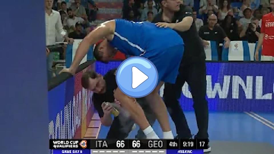 Play video: The Serious INJURY of GALLINARI - Italy vs Georgia 08/27/22 Video thumb: The Serious INJURY of GALLINARI - Italy vs Georgia 08/27/22