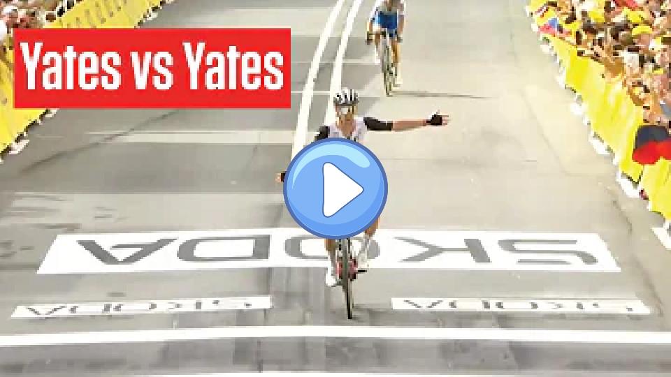 Play video: Brothers Adam Yates and Simon Yates finish first and second in Stage 1 of the Tour de France 2023. Video thumb: Brothers Adam Yates and Simon Yates finish first and second in Stage 1 of the Tour de France 2023.