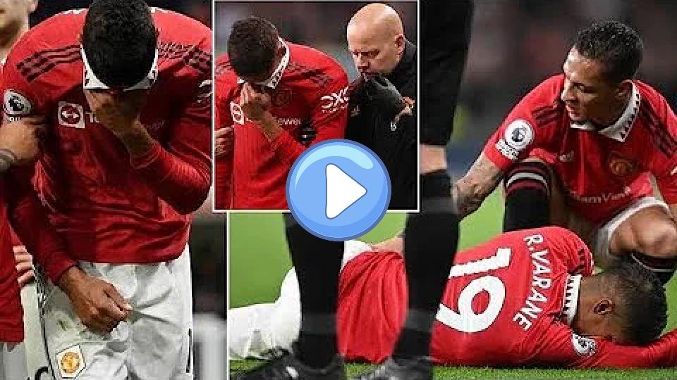 Play video: Raphael Varane injured against Chelsea Video thumb: Raphael Varane injured against Chelsea
