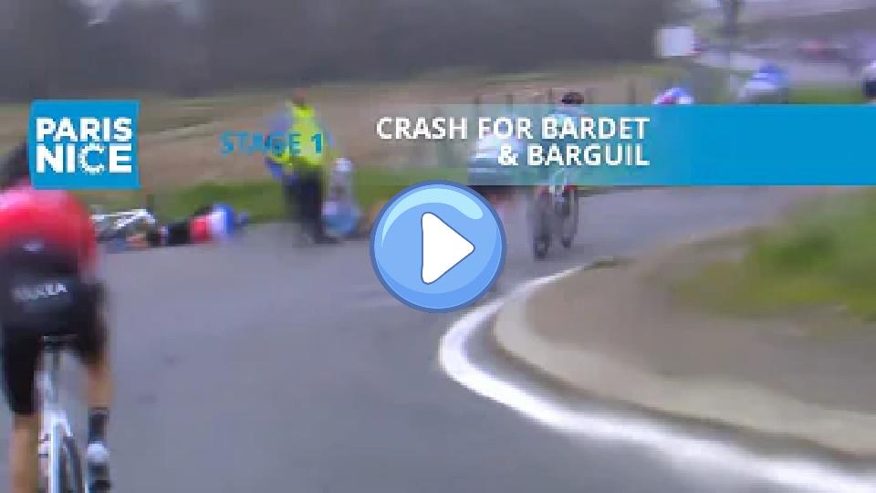 Play video: Paris-Nice 2020 - Stage 1 - Crash for Bardet and Barguil Video thumb: Paris-Nice 2020 - Stage 1 - Crash for Bardet and Barguil