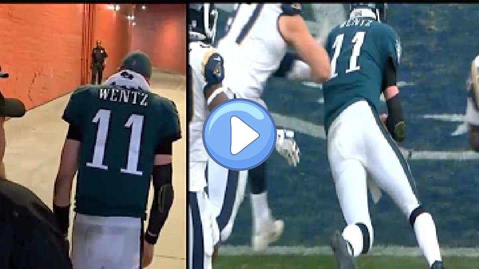 Play video: Carson Wentz Suffers Knee Injury After Big Hit Video thumb: Carson Wentz Suffers Knee Injury After Big Hit