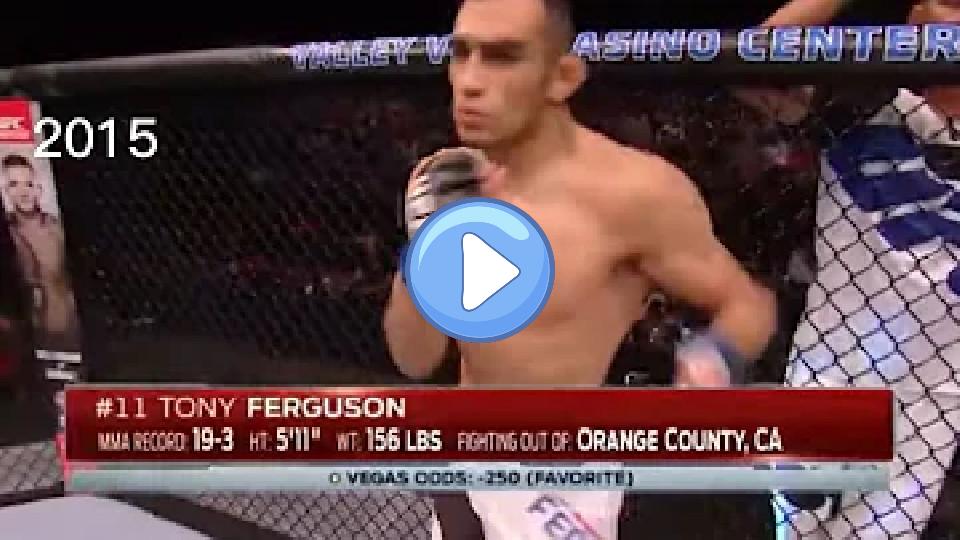 Play video: Comparison of Tony Ferguson's level change in UFC introductions (Bad knees) Video thumb: Comparison of Tony Ferguson's level change in UFC introductions (Bad knees)