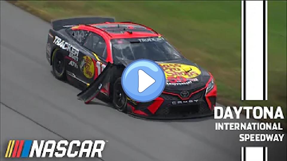 Video thumb: Martin Truex Jr. involved in a crash, sustaining significant damage at Daytona | NASCAR