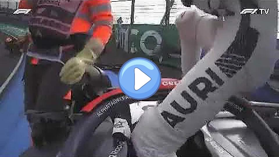 Play video: Daniel Ricciardo damaged his hand during the Dutch GP 2023 FP2. Video thumb: Daniel Ricciardo damaged his hand during the Dutch GP 2023 FP2.