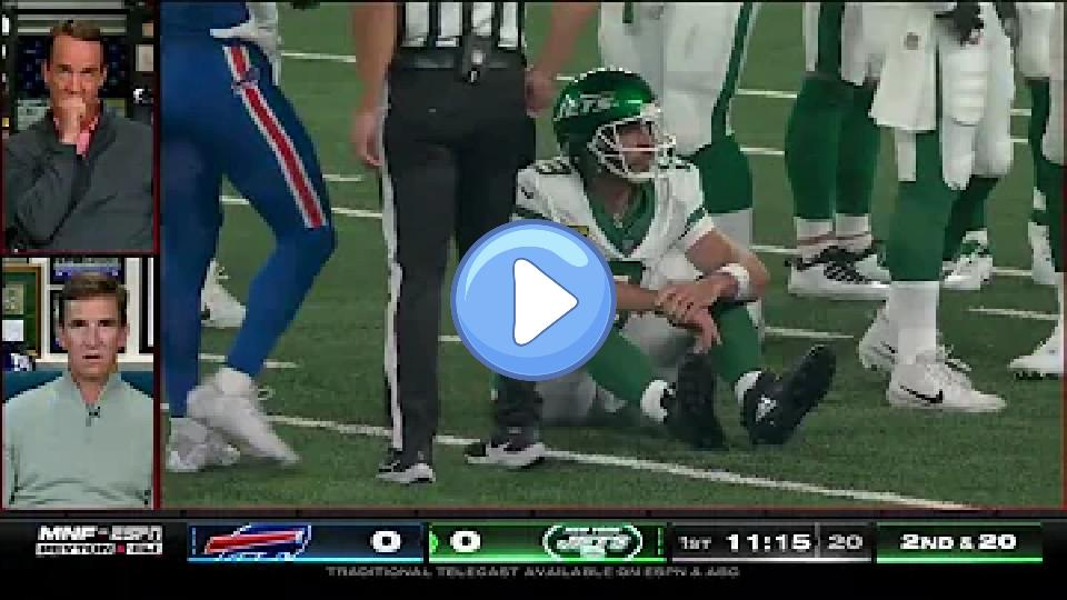 Play video: Peyton and Eli Manning react to Aaron Rodgers' injury on ManningCast. Video thumb: Peyton and Eli Manning react to Aaron Rodgers' injury on ManningCast.