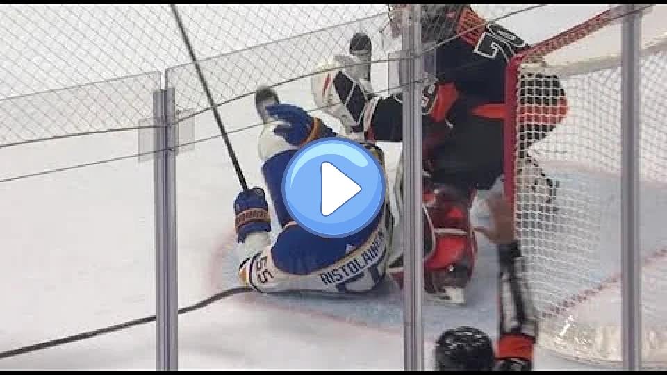 Play video: Carter Hart Saves Rasmus Ristolainen's Life Video thumb: Carter Hart Saves Rasmus Ristolainen's Life
