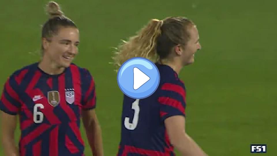 Play video: USWNT vs. Mexico: Samantha Mewis Goal - July 1, 2021 Video thumb: USWNT vs. Mexico: Samantha Mewis Goal - July 1, 2021