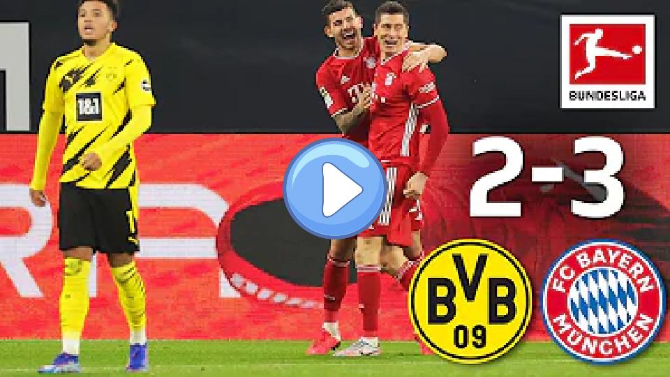 Video thumb: Lewandowski & Haaland score, Kimmich injured | Dortmund 2-3 Bayern | Highlights | Matchday 7 – Bundesliga