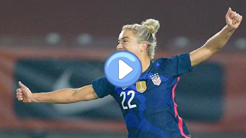 Play video: Kristie Mewis scored a goal for the USWNT against the Netherlands on November 27, 2020. Video thumb: Kristie Mewis scored a goal for the USWNT against the Netherlands on November 27, 2020.