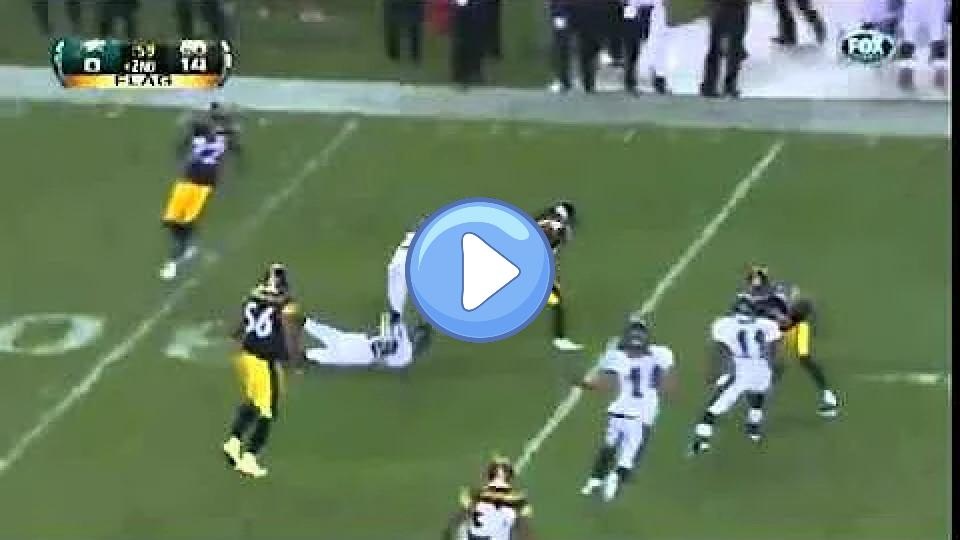 Play video: Mike Vick Flips Polamalu (Eagles vs. Steelers Preseason 2011) Video thumb: Mike Vick Flips Polamalu (Eagles vs. Steelers Preseason 2011)